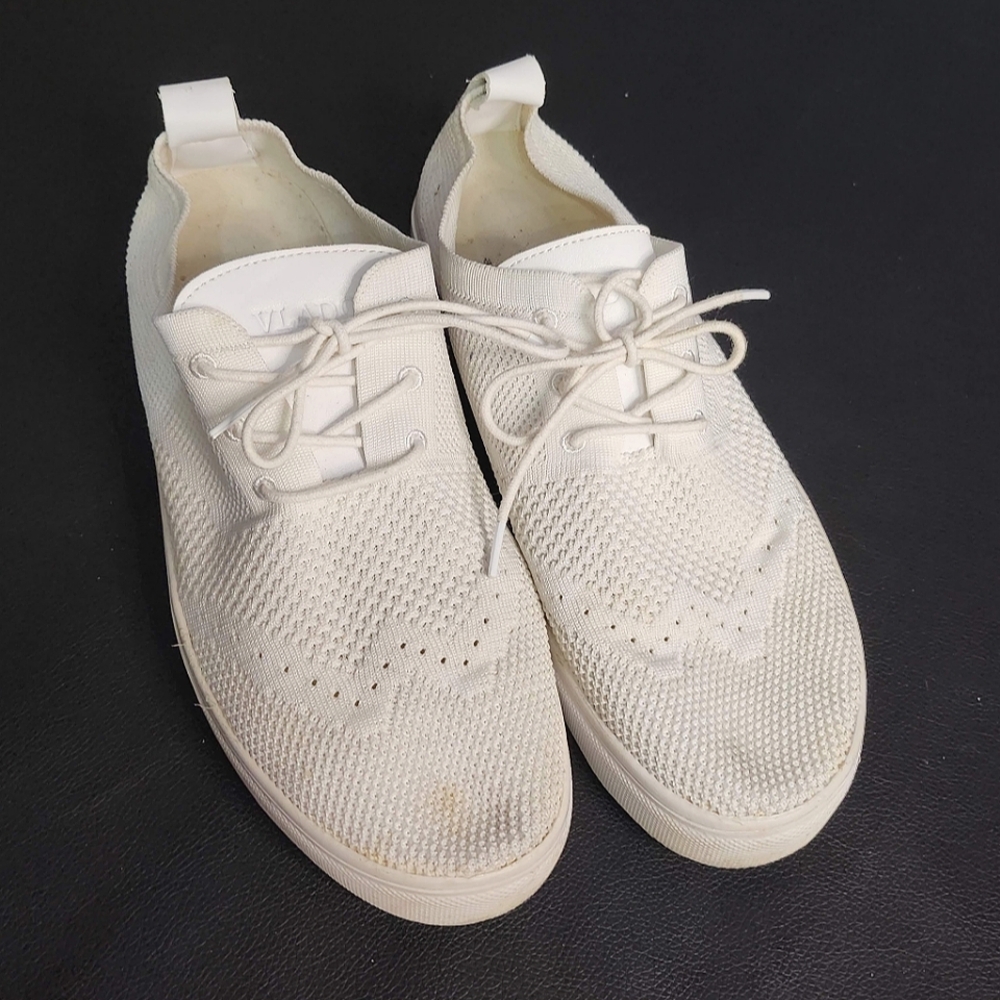 VLADO Men's size 9 Venice Casual Sneaker Shoes White Lace Up